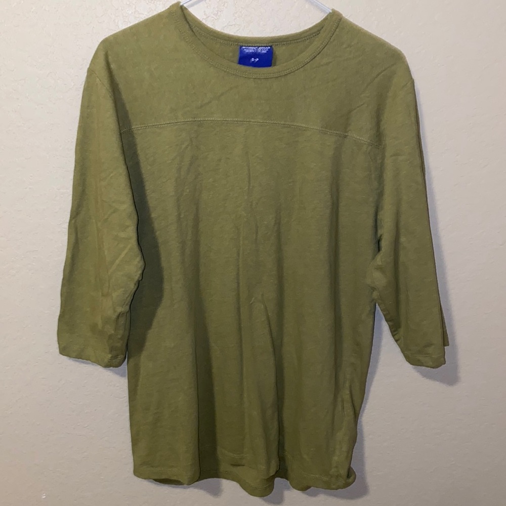 Without Walls green hemp cotton baseball tee